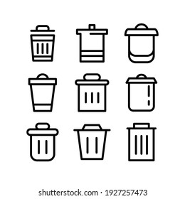 garbage icon or logo isolated sign symbol vector illustration - Collection of high quality black style vector icons
