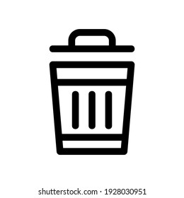 icono de basura o logotipo símbolo de señas aislado ilustración vectorial de alta calidad estilo negro iconos vectoriales
