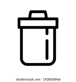icono de basura o logotipo símbolo de señas aislado ilustración vectorial de alta calidad estilo negro iconos vectoriales

