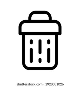 garbage icon or logo isolated sign symbol vector illustration - high quality black style vector icons
