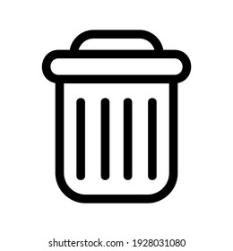 icono de basura o logotipo símbolo de señas aislado ilustración vectorial de alta calidad estilo negro iconos vectoriales
