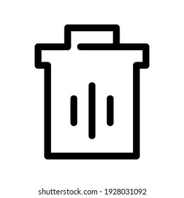 garbage icon or logo isolated sign symbol vector illustration - high quality black style vector icons
