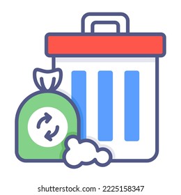 garbage icon Modern concepts design, Premium quality vector illustration concept. Vector symbol.