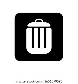 garbage icon on white background