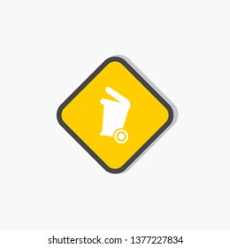 garbage icon for safety