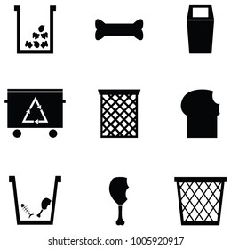 garbage icon set