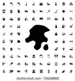 Garbage icon. set of filled cleaning icons.
