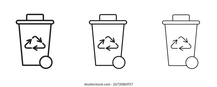 Ícone Lixo. Ilustração de elemento simples. Pode ser usado para web e celular.