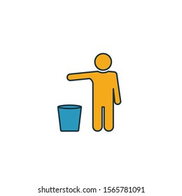 Garbage icon. Simple element from shopping center sign icons collection. Creative Garbage icon ui, ux, apps, software and infographics.