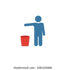 Garbage icon. Simple element from shopping center sign icons collection. Creative Garbage icon ui, ux, apps, software and infographics.