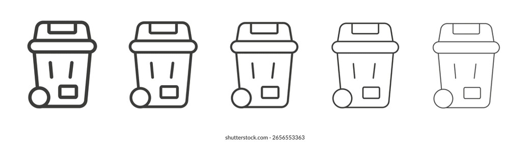 Icono de basura ilustración simple logo arte