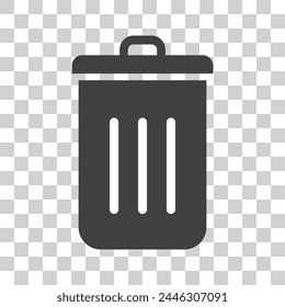 Icono de basura. Símbolo de basura sobre fondo blanco.