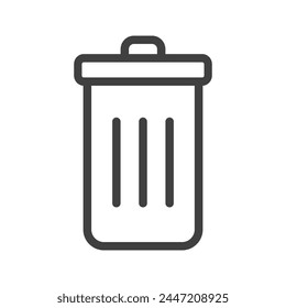 Garbage icon. Garbage symbol on white background.