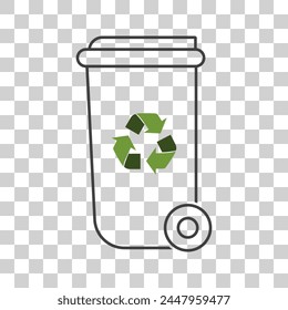 Garbage icon. Garbage symbol on white background