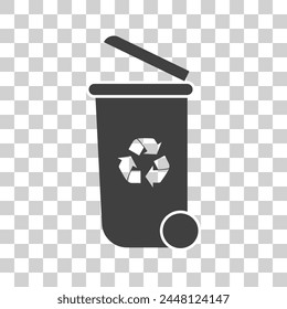 Garbage icon. Garbage symbol on white background