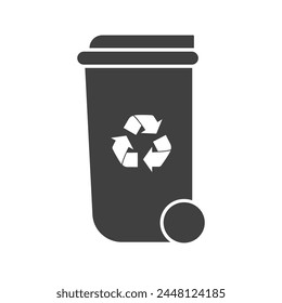 Garbage icon. Garbage symbol on white background.