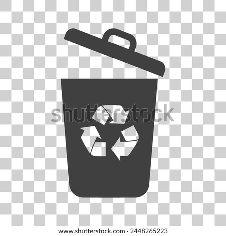 Garbage icon. Garbage symbol on white background