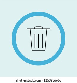 garbage icon symbol. Premium quality isolated garbage vector icon in trendy style. garbage element.