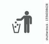 garbage icon, trash vector illustration