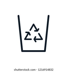 Garbage icon ,trash icon vector logo template