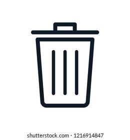 Garbage icon ,trash icon vector logo template