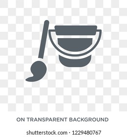 Garbage icon. Trendy flat vector Garbage icon on transparent background from Cleaning collection. 