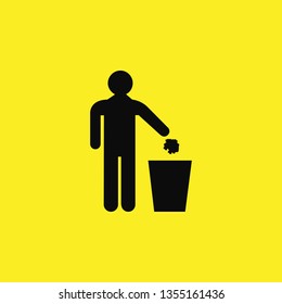 garbage icon vector