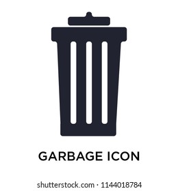 Garbage icon vector isolated on white background for your web and mobile app design, Garbage logo concept