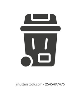 Esquema del logotipo del Vector del icono de basura