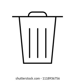 Garbage icon vector icon. Simple element illustration. Garbage symbol design. Can be used for web and mobile.