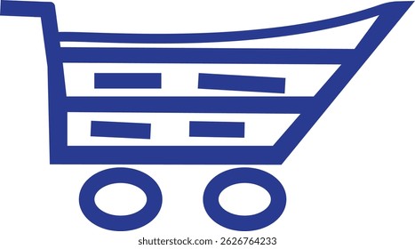 Garbage  icon white background and blue for illustration