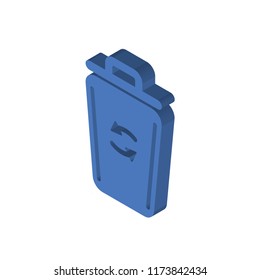 Garbage isometric left top view 3D icon