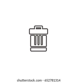 Garbage line icon