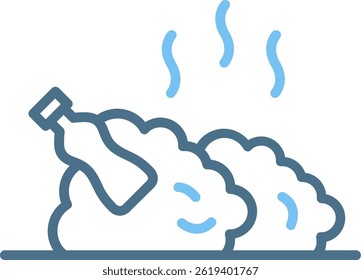 Garbage Line Two Colour Icon