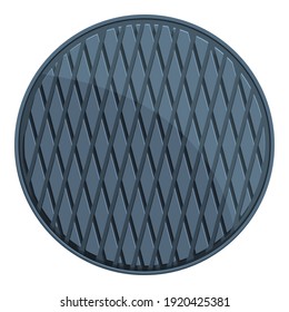 Garbage manhole icon. Cartoon of garbage manhole vector icon for web design isolated on white background