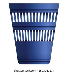 Garbage office bin icon. Cartoon of garbage office bin vector icon for web design isolated on white background