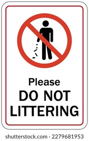 Garbage only sign and labels