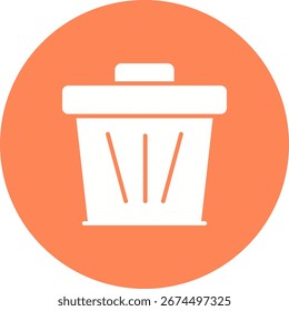 Garbage out of the design trash waste bin