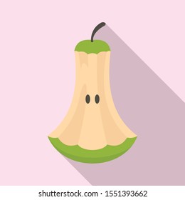 Garbage pear icon. Flat illustration of garbage pear vector icon for web design