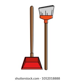 garbage picker with broom