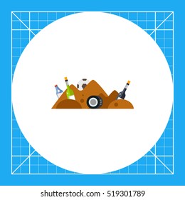 Garbage Pile Waste Vector Icon