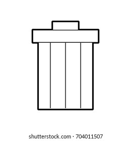 garbage pot isolated icon