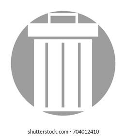 garbage pot isolated icon