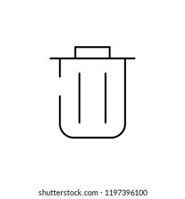 garbage, recycle icon. Element of business start up icon for mobile concept and web apps. Thin line garbage, recycle icon can be used for web and mobile