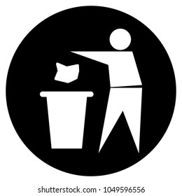 Garbage recycle icon. Vector illustration