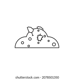 garbage and recycling bulk icon vector