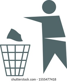 Garbage recycling icon. Vector illustration