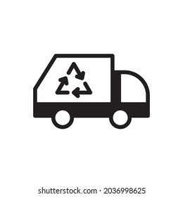 Garbage recycling icon -  waste recycling icon 
