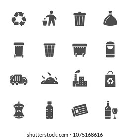 Garbage Recycling Icons