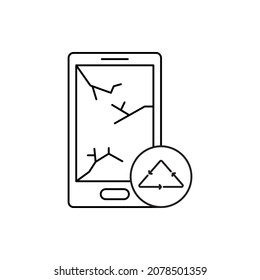 Garbage and Recycling mobile Icon vector